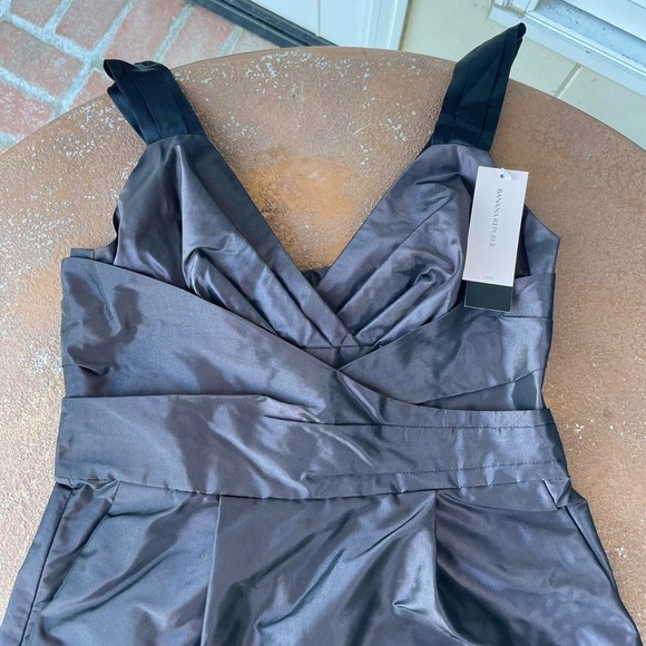 NWT banana republic metallic cocktail business dress sz 2p - Picture 3 of 6